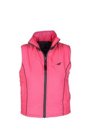 Hot pink roze/grijze Red Horse Duel bodywarmer 128, Dressuur, Nieuw, Ophalen of Verzenden, Info@horka.com