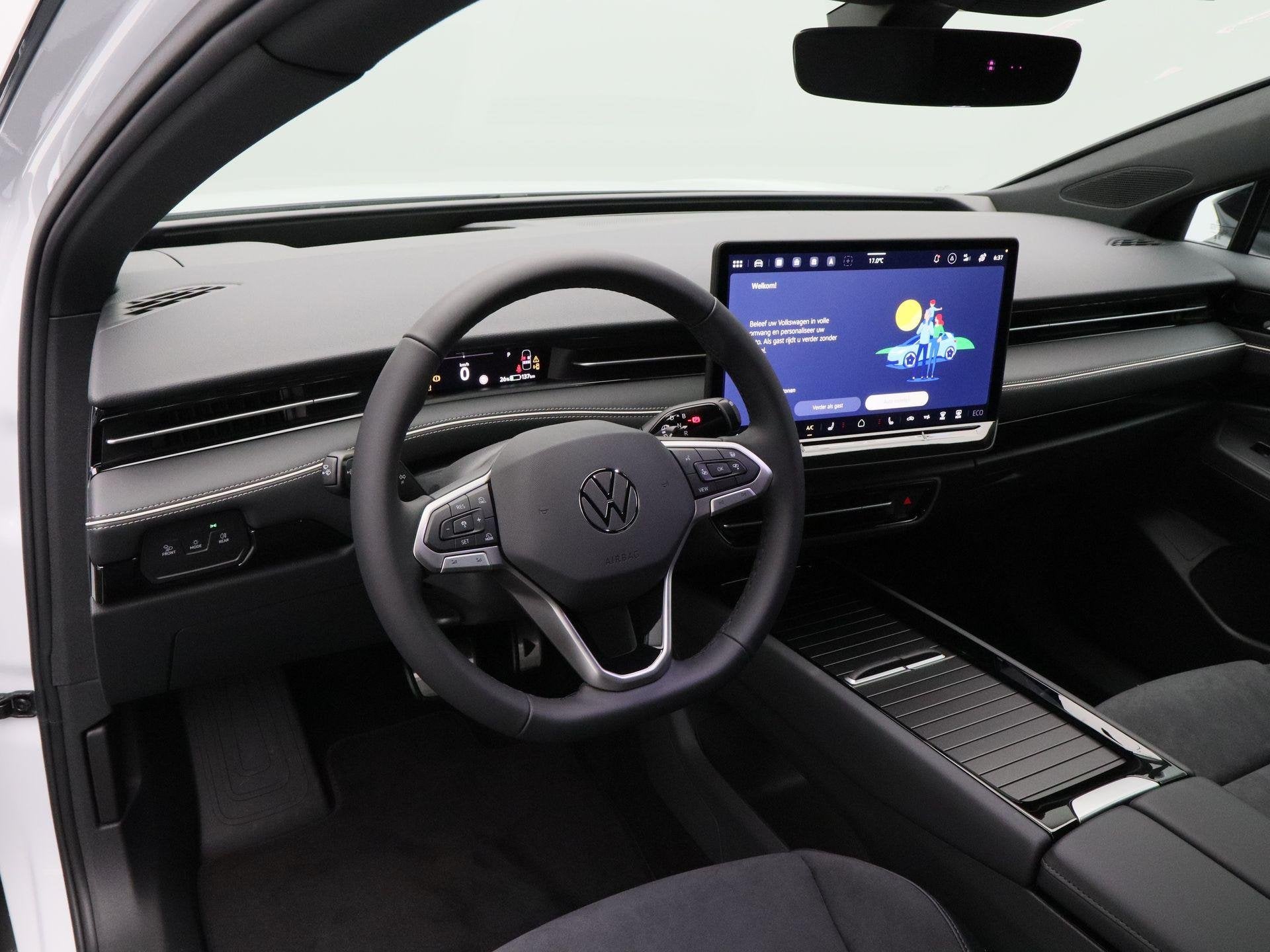 Volkswagen ID.7 Limited Edition Plus 77 kWh 286 PK | Trekhaa, Auto's, Automaat, Achterwielaandrijving, Zwart, Wit