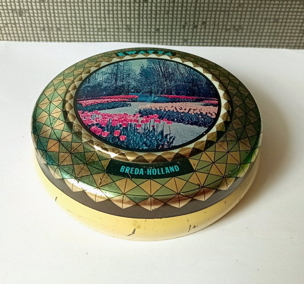 vintage kwatta breda holland blik, Verzenden, Gebruikt, Overige