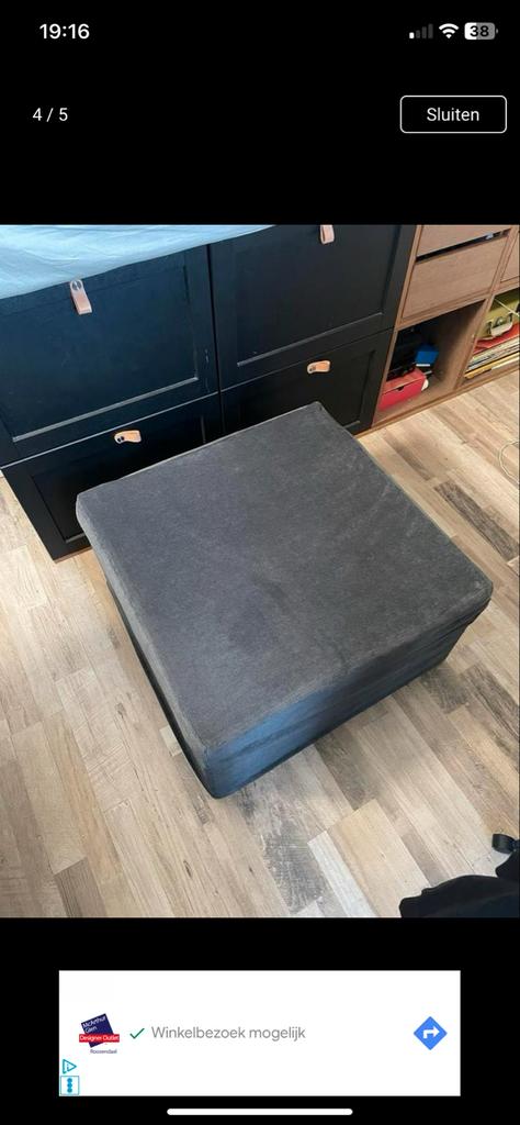 Opvouwbaar logeerbed/matras - ideaal voor kleine ruimtes, Ophalen, Gebruikt, Zwart, 190 cm of minder