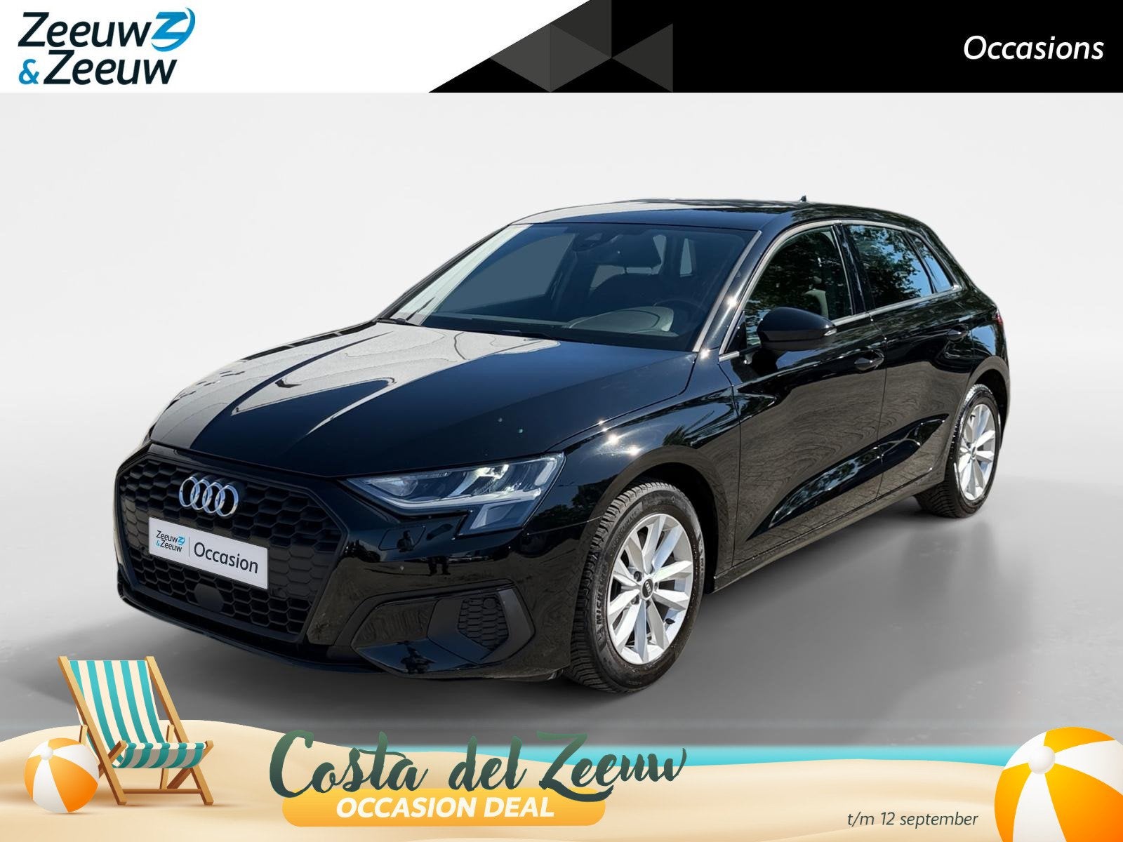 Audi A3 Sportback 35 TFSI Pro Line, Auto's, Audi, Stof, 4 cilinders, 150 pk, Zwart