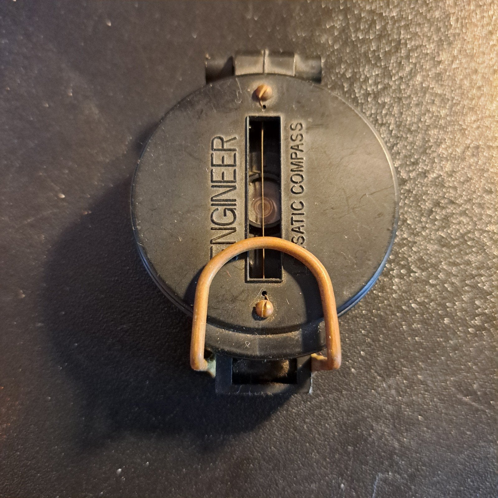Vintage Engineer Satic Kompas - Zwart, Antiek en Kunst, Antiek | Gereedschap en Instrumenten, Ophalen of Verzenden