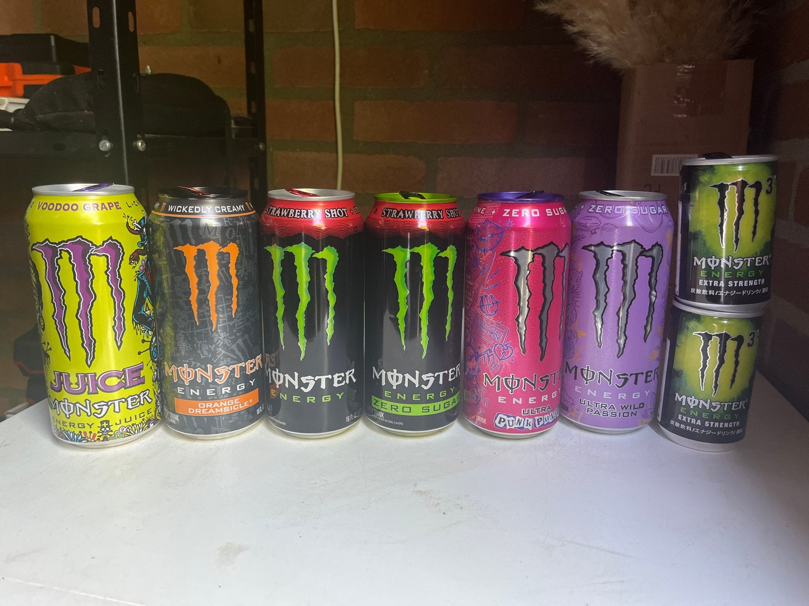 Lege Monster Energy blikjes - Diverse smaken zoals M3, Ophalen of Verzenden, Gebruikt