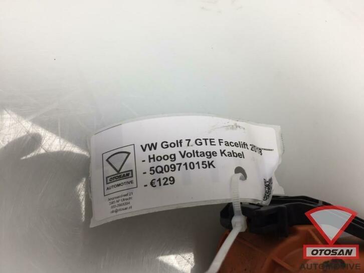 vw golf 7 gte facelift hoog voltage kabel 5q0971015k, Auto-onderdelen, Accu's en Toebehoren, Gebruikt, Volkswagen, Volkswagen AG