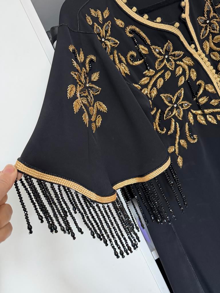 Mooie Marokkaanse Kaftan - Nieuw en Ongebruikt, Ophalen of Verzenden, Nieuw, Zwart