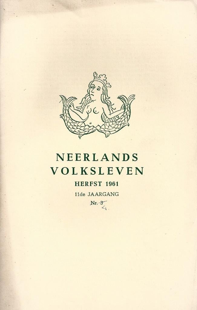 Neerlands Volksleven - Herfst 1961 - Nr 4, Boeken, Ophalen of Verzenden, Gelezen