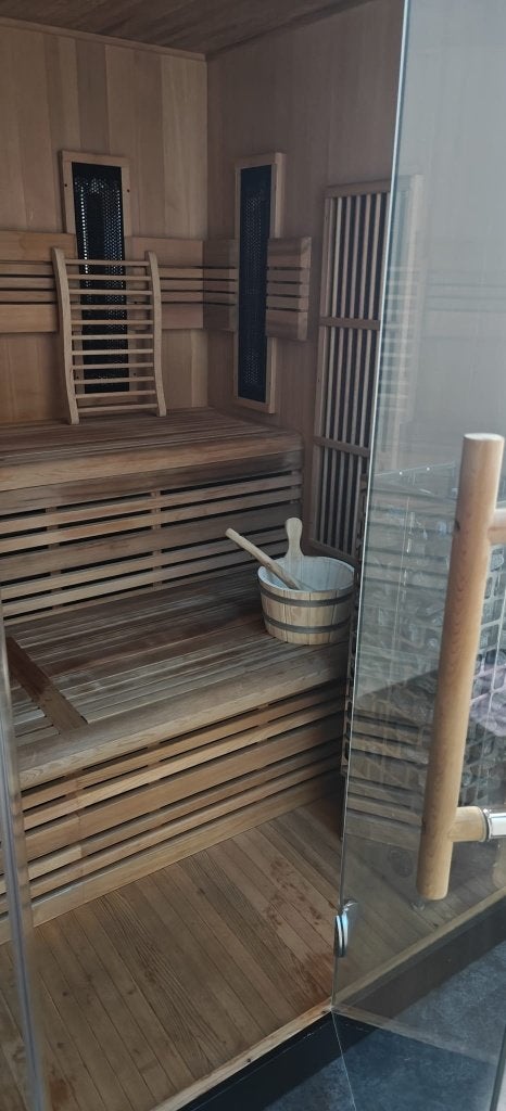 Combinatie Sauna 212 Valero Pro, Sport en Fitness, Ophalen, Zo goed als nieuw, Complete sauna