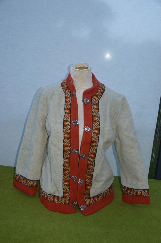 vintage wollen Noorse trui/ Noors vest met zilveren sluiting, Kleding | Dames, Eveböfoss Norway, Ophalen of Verzenden, Gedragen