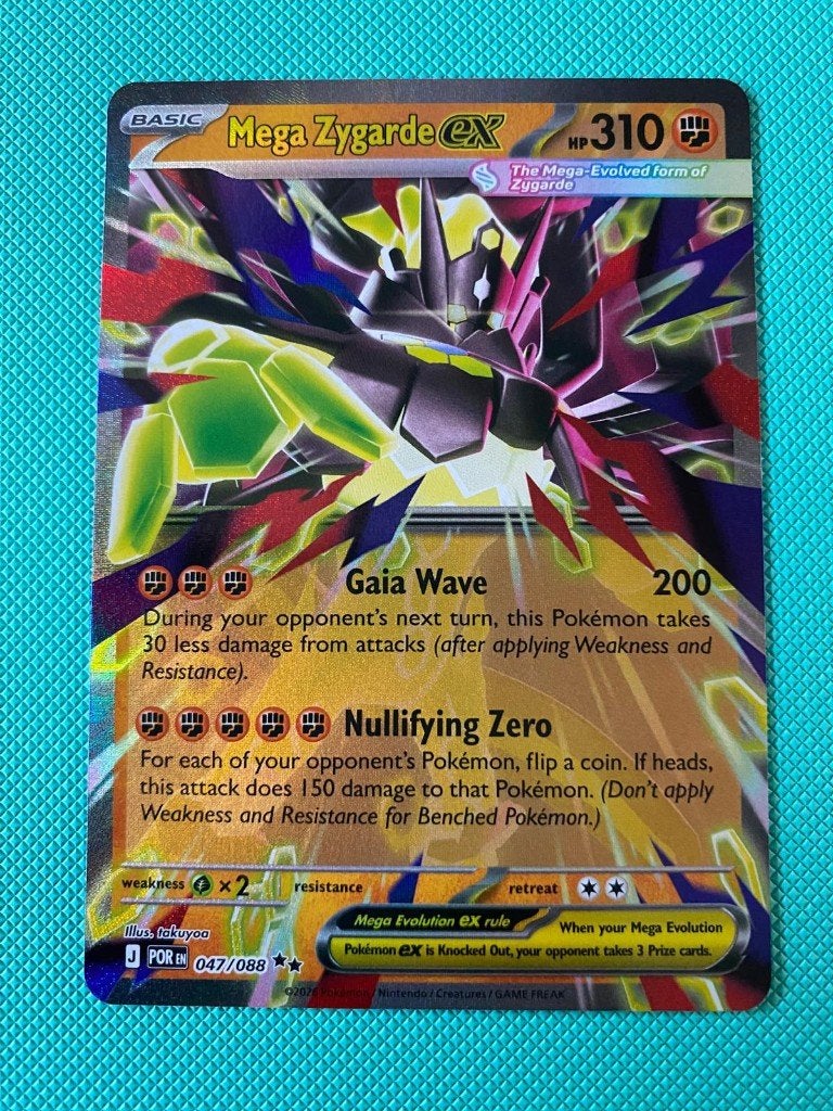 Mega Zygarde EX 047/088 POR, Ophalen of Verzenden, Nieuw, Losse kaart, Foil