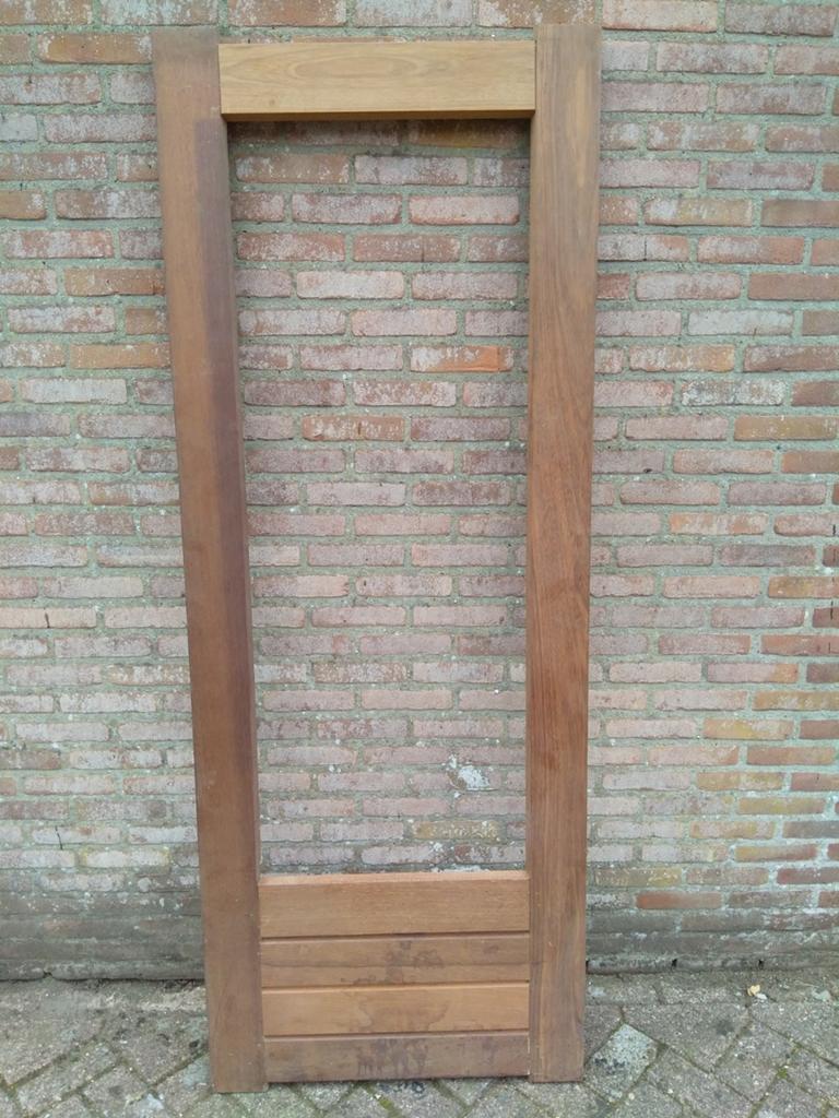 Nieuwe merbau deur, Ophalen, Nieuw, Buitendeur, 200 tot 215 cm