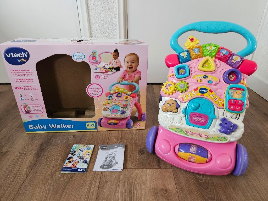 Vtech Baby Walker / loopwagen inclusief originele verpakking, Kinderen en Baby's, Ophalen, Gebruikt, Overige typen, Met licht