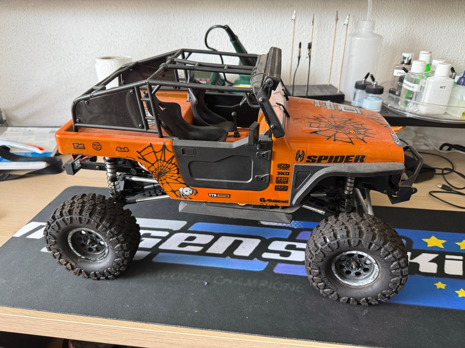 RC Crawler Gmade GS02F Spider met Hobbywing Fusion SE, Elektro, Auto offroad, Ophalen of Verzenden, Zo goed als nieuw