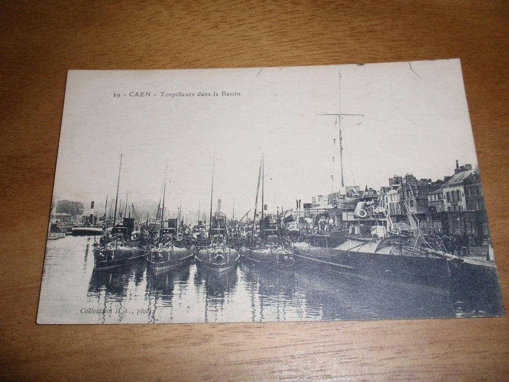 Caen Marine Frankrijk Scheepvaart Torpilleurs, Verzamelen, Verzenden, 1920 tot 1940, Gelopen, Frankrijk