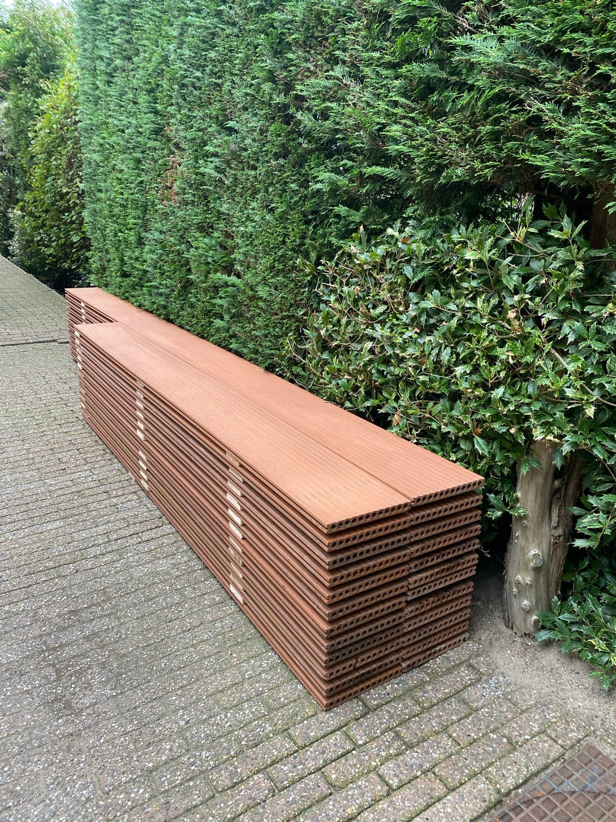 WPC Terrasplanken Composiet Vlonderplanken - Zo goed als nie, Tuin en Terras, Ophalen, Gebruikt, Composiet
