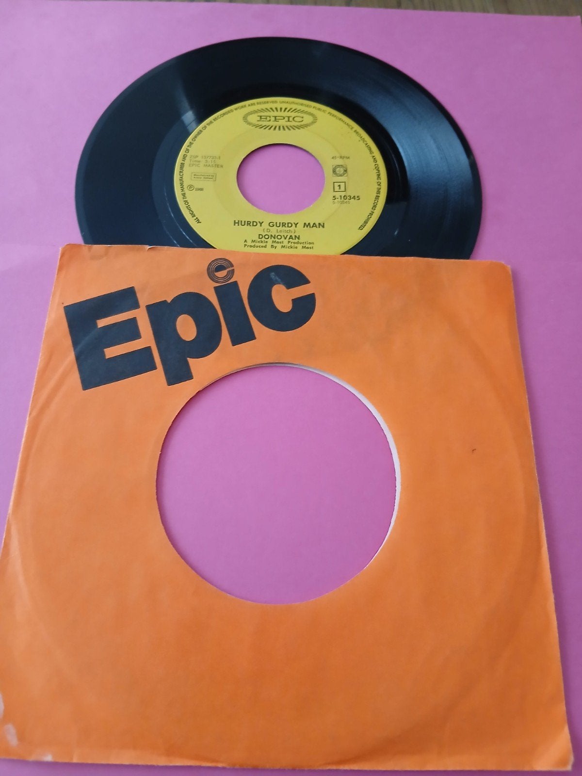 VINYL SINGLE   DONOVAN  1968, Ophalen of Verzenden, Zo goed als nieuw, Pop