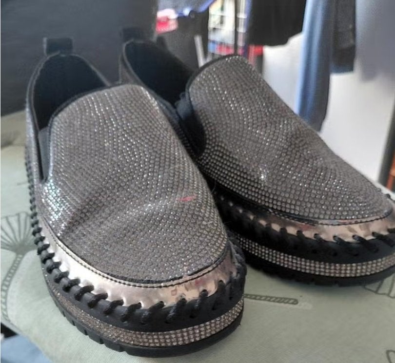 Muguan Dames Schoenen Maat 39 - Strass Sneakers, Kleding | Dames, Schoenen, Zo goed als nieuw, Sneakers of Gympen, Zwart, Ophalen of Verzenden