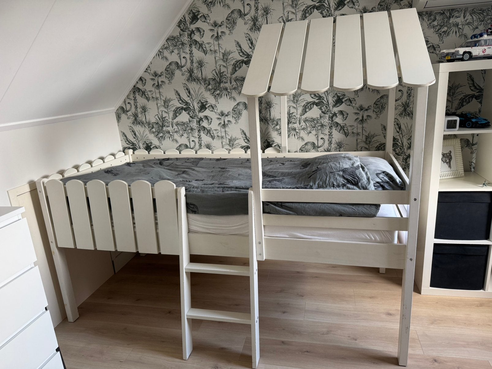 Gaaf bed kinderkamer Halfhoogslaper., Kinderen en Baby's, Ophalen, Gebruikt, Halfhoogslaper