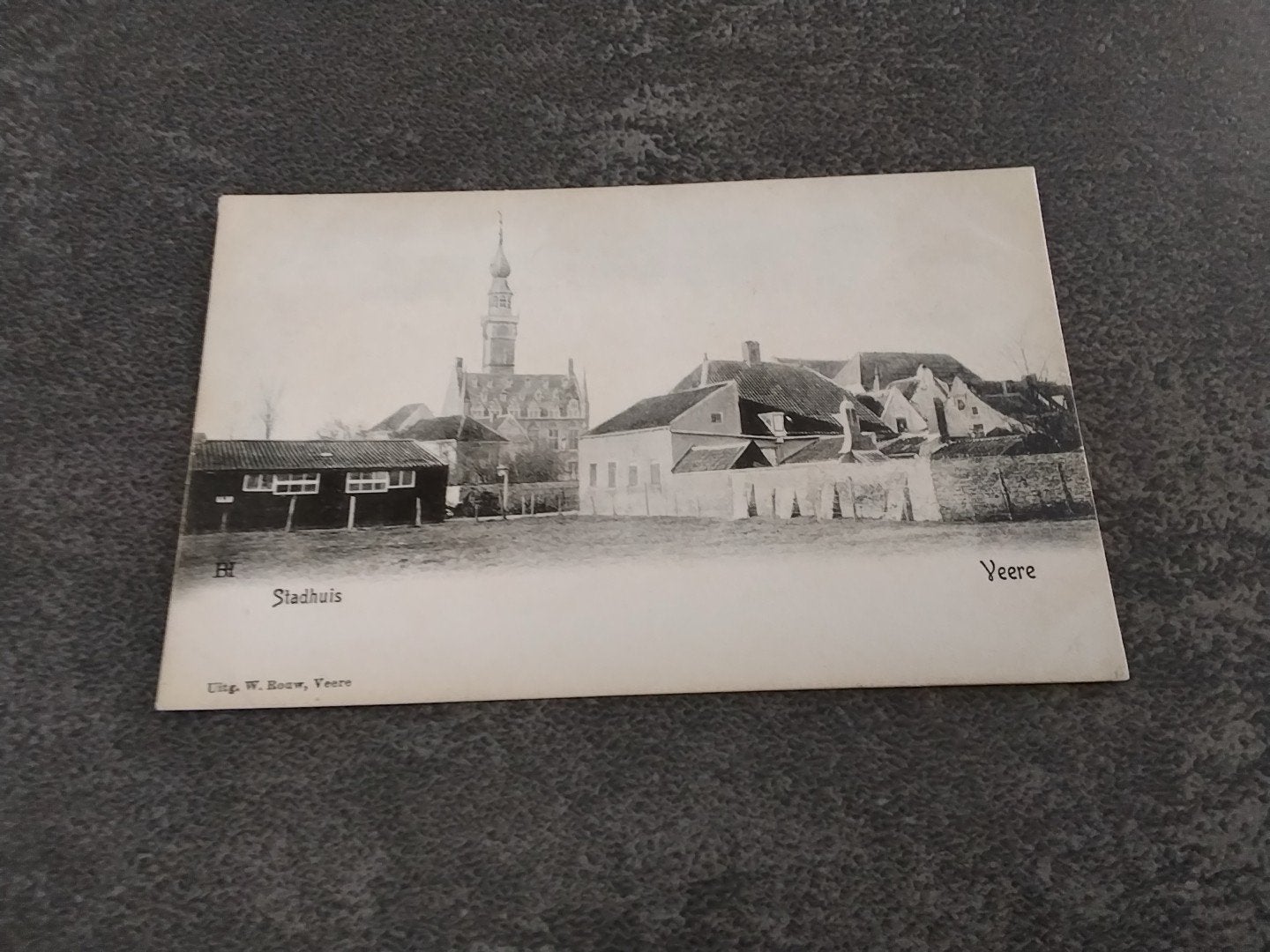 Veere Stadhuis gezicht op, Ophalen of Verzenden, Voor 1920, Gelopen, Zeeland