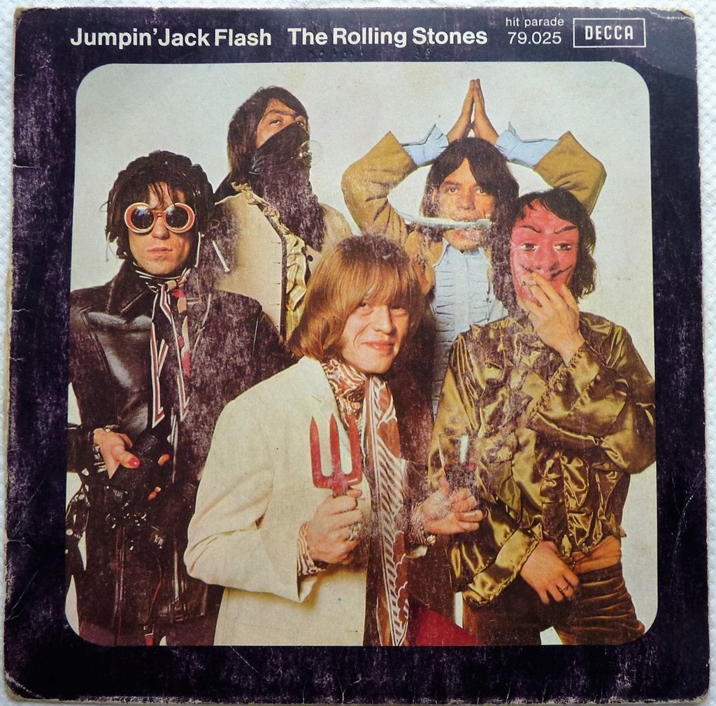 F7A rolling stones Jumping Jack Flash 1FRANCE68 €10 , Gebruikt, 7 inch, Ophalen of Verzenden, Fotohoes
