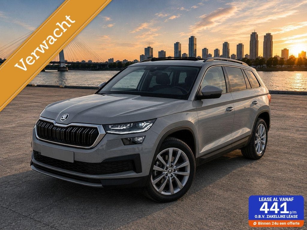 Skoda Kodiaq 1.5 Nardo Grey Styl 7p*Aut*Pano*Navi*360c*Leder, Auto's, 4 cilinders, 150 pk, 14 km/l, Kodiaq