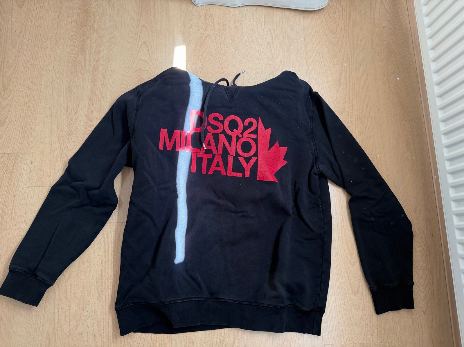 Dsquared2 Hoodie Zwart met Rood Logo - Maat XXL, Ophalen of Verzenden, Gedragen, Overige maten, Zwart