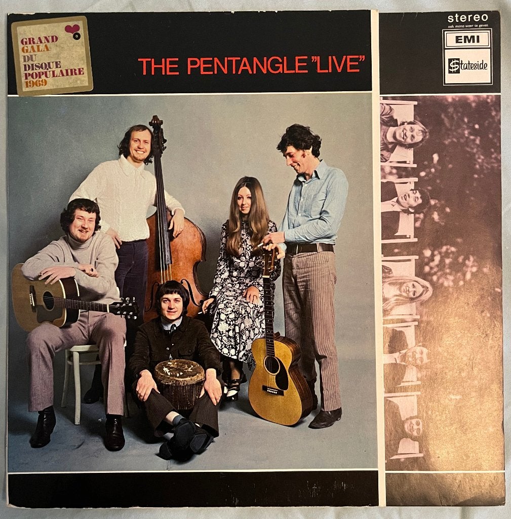 The Pentangle "Live" Vinyl LP Album 1969, LP, Gebruikt, Verzenden, Jazz