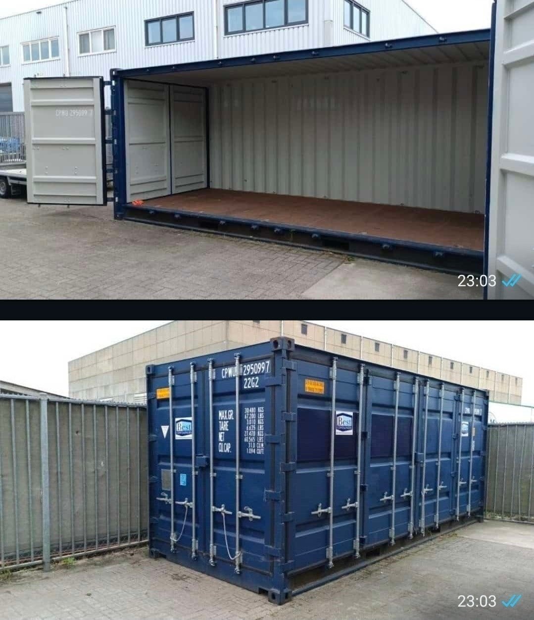 20ft open side container, Ophalen of Verzenden