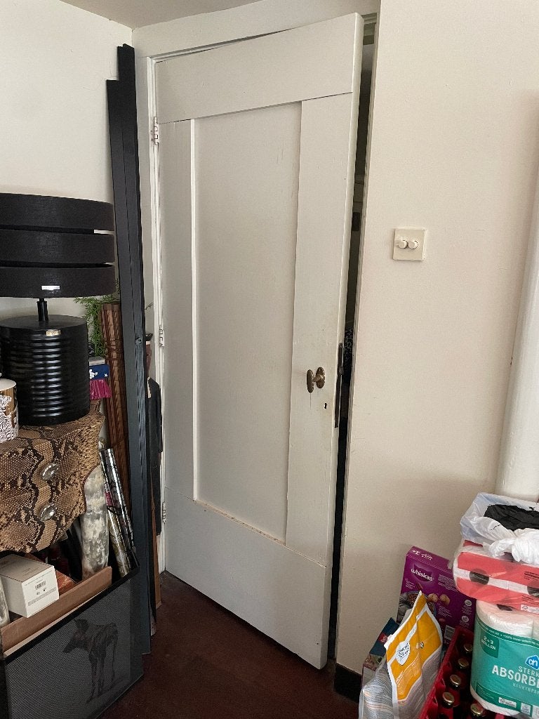 Paneeldeur hout, Ophalen, Gebruikt, 80 tot 100 cm, Binnendeur