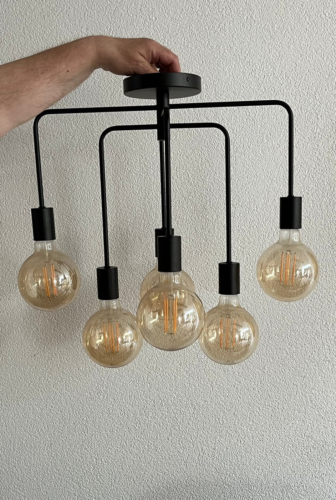 Plafond lampen, Huis en Inrichting, Lampen | Hanglampen, Ophalen, Zo goed als nieuw, Minder dan 50 cm