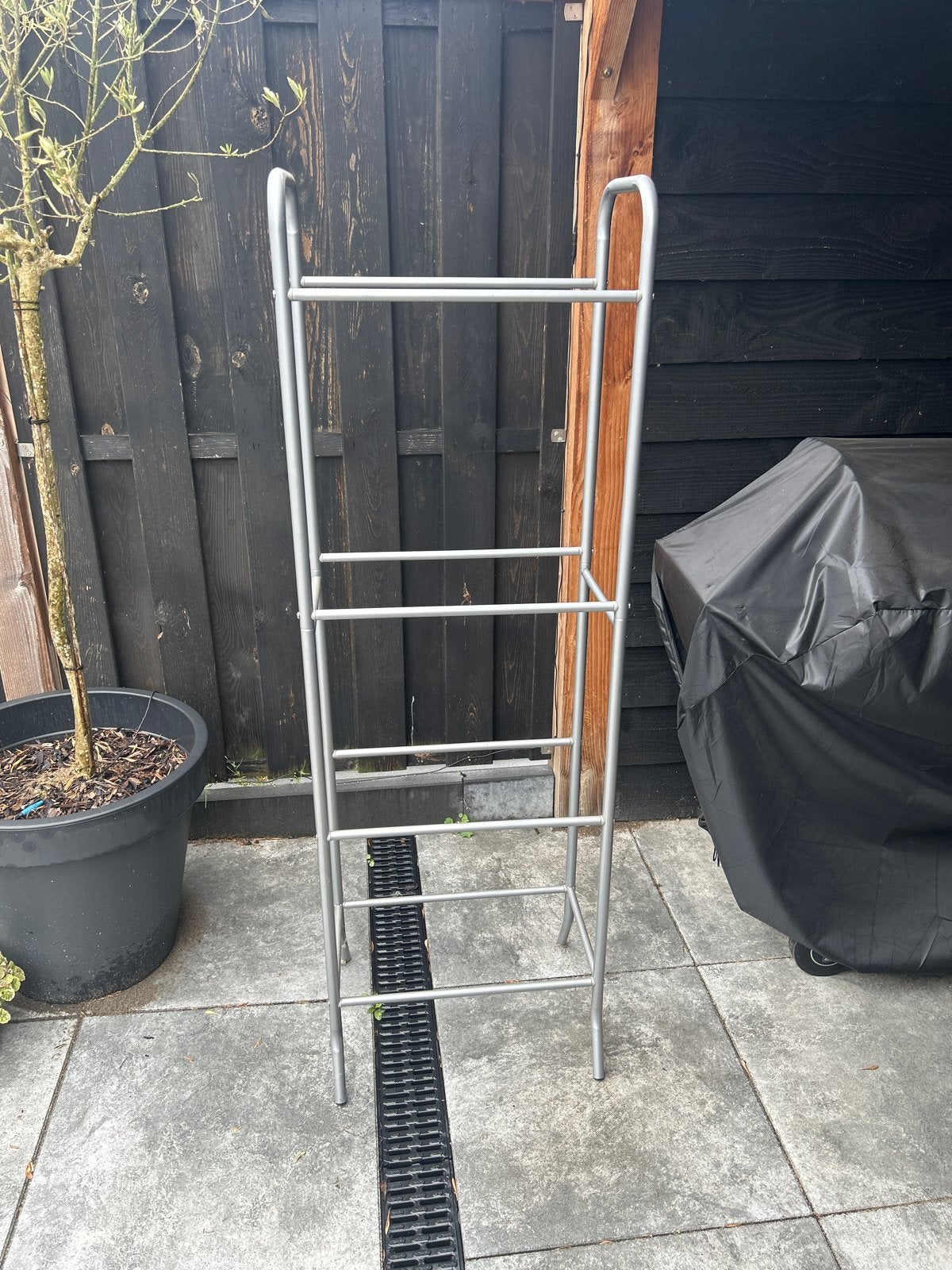 Metalen rek voor kratten of planten, Huis en Inrichting, Ophalen, Gebruikt