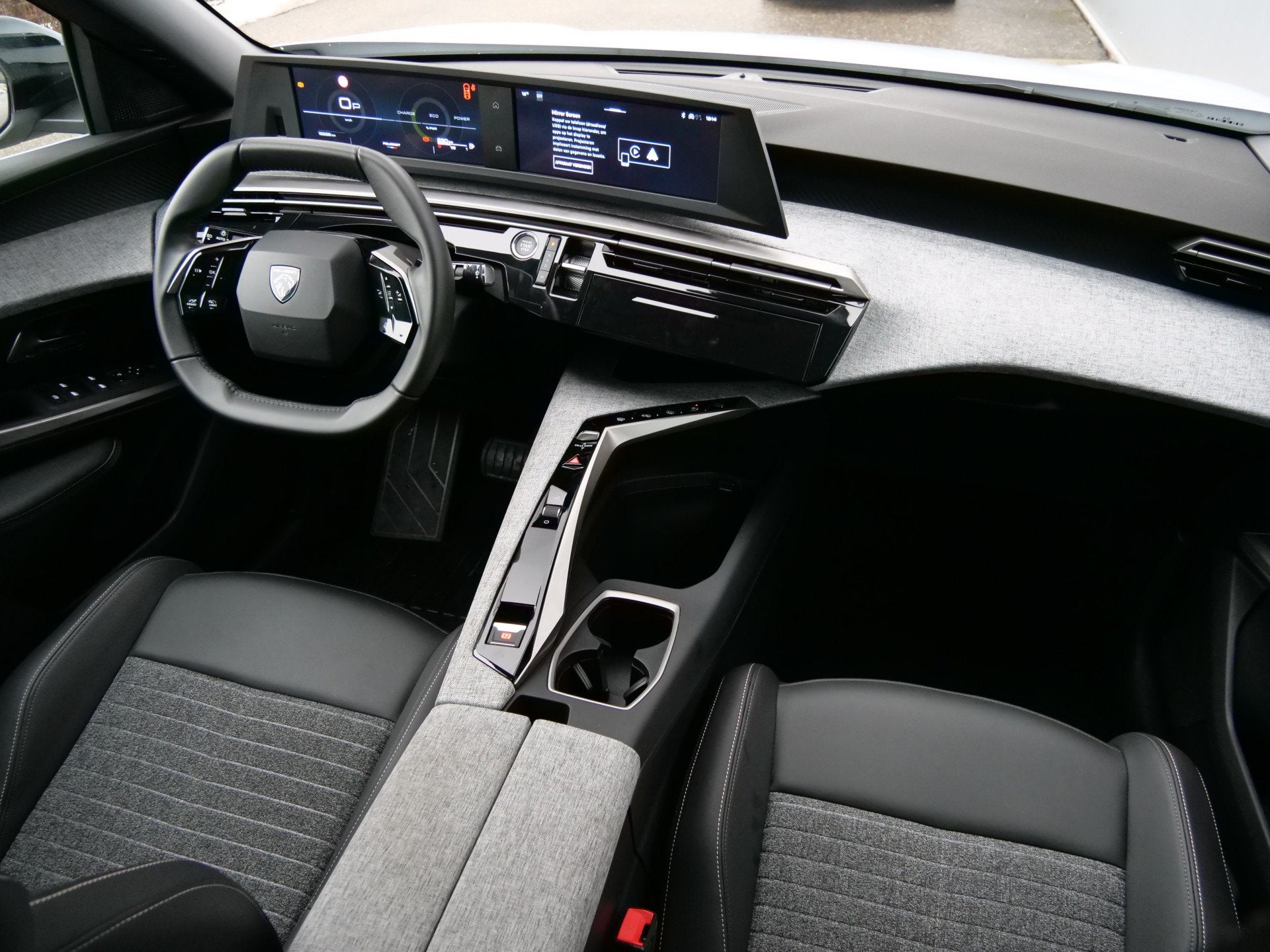 Peugeot 3008 1.2 Hybrid 136 Allure 136 Pk Automaat DAB / App, 1199 cc, Leder en Stof, Wit, Bedrijf