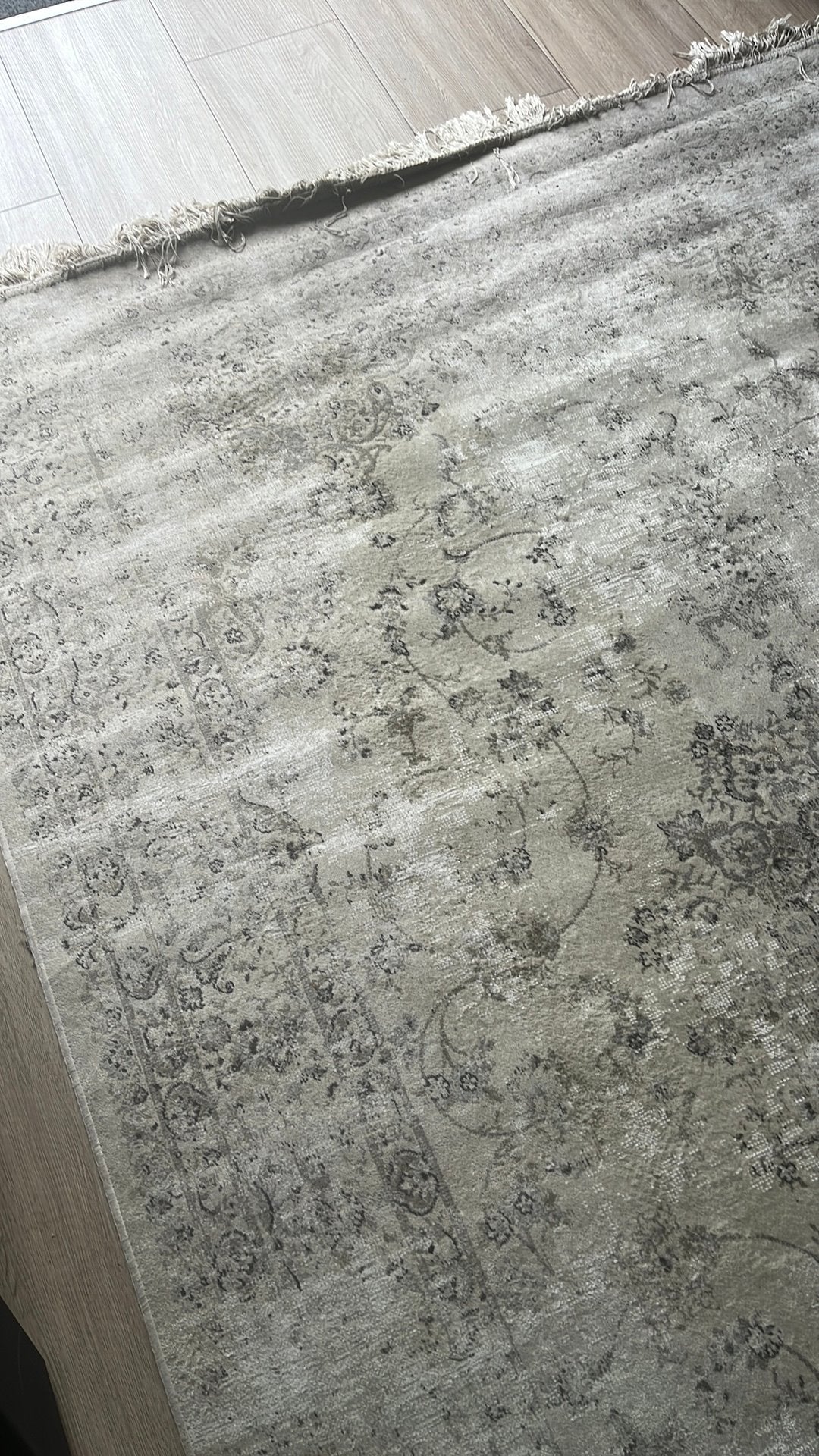 Karwei Basra vloerkleed - Crème - 160x230 cm, Huis en Inrichting, Stoffering | Tapijten en Kleden, Ophalen, Gebruikt, 150 tot 200 cm