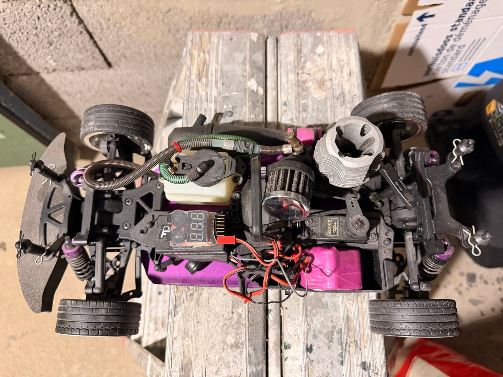 HPI Racing Nitro RS4 3 - 1/10 Nitro RC Auto, Gebruikt, Auto, Groter dan 1:32, Ophalen