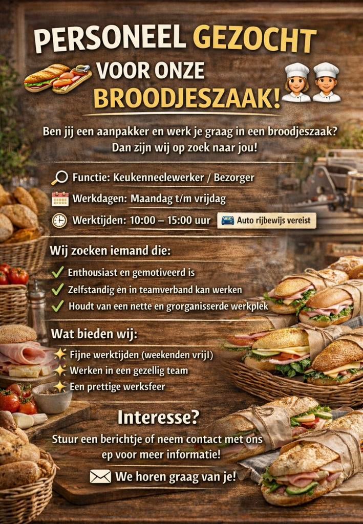 Keukenmedewerker/Bezorger gezocht, Vacatures, Vacatures | Horeca en Catering, Variabele uren, Overige niveaus, Starter, Overige vormen