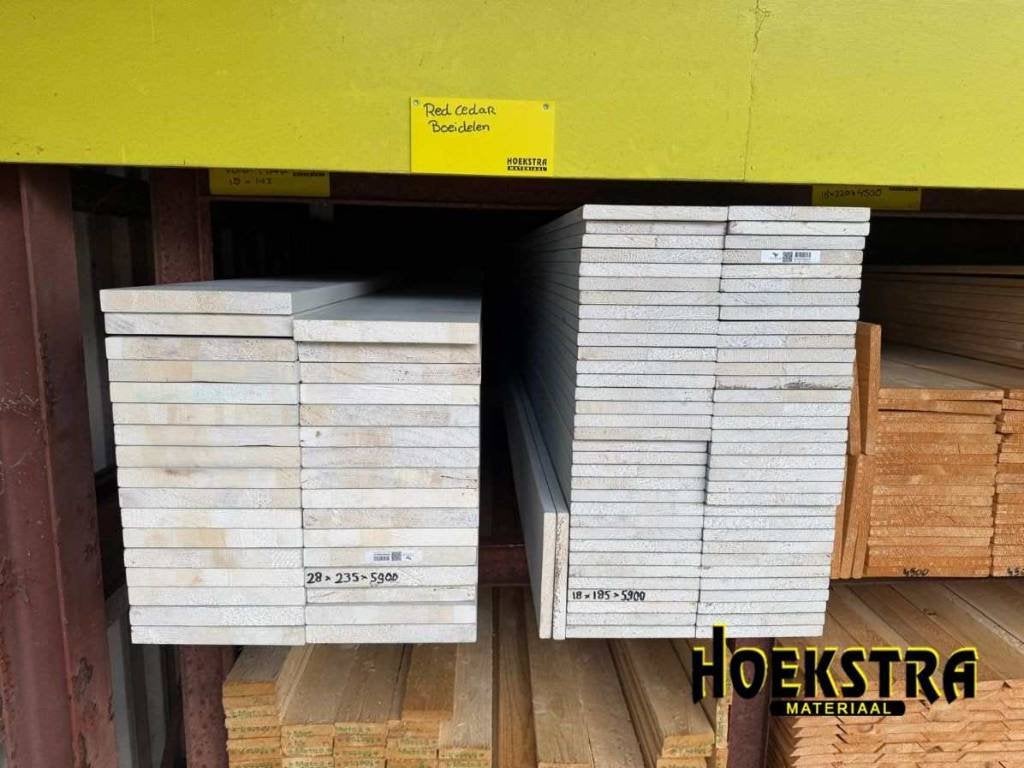 Red Cedar Boeidelen Gegrond | Vanaf €17,50 p/m!, Ophalen, Minder dan 25 mm, Nieuw, Plank