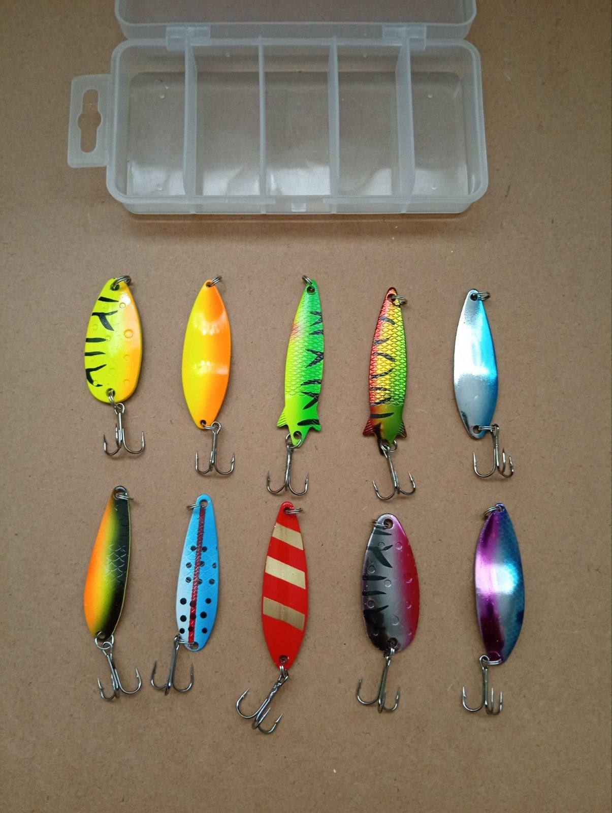 10x Kunstaas Blinkers Diverse Kleuren 5-10g Roofvis Lokaas, Watersport en Boten, Verzenden, Nieuw, Kunstaas