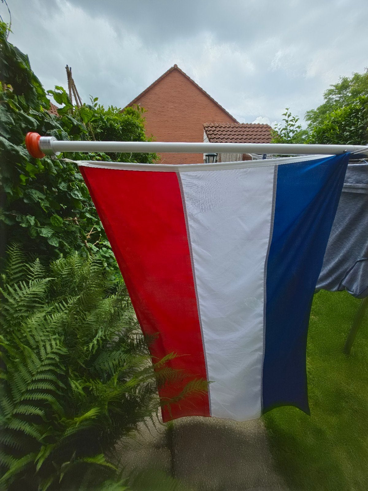 Complete vlaggenstok met vlag., Diversen, Vlaggen en Wimpels, Ophalen