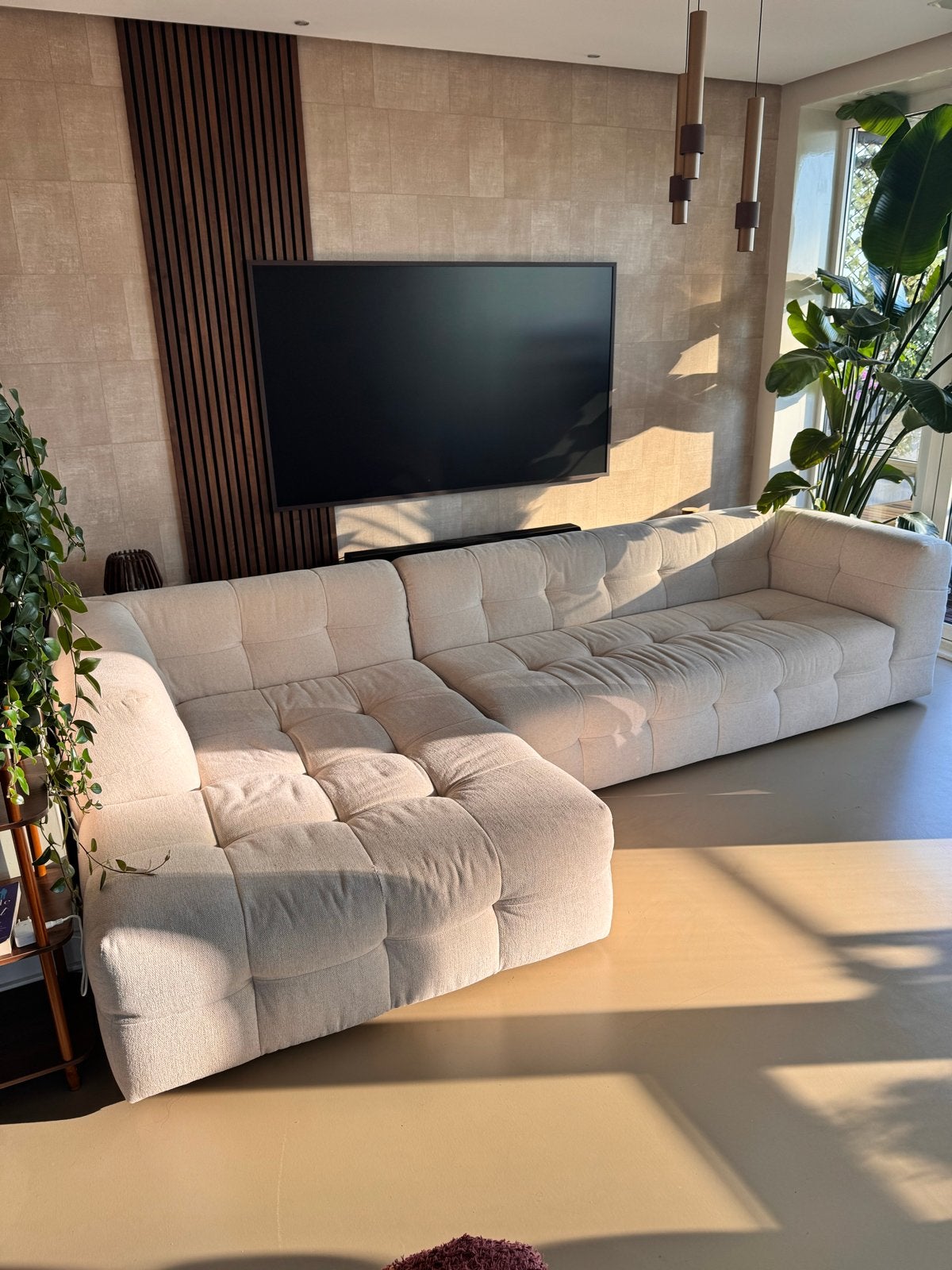 Lounge (hoek)bank | Tufty Style | Mid-Century Modern | 70s, Ophalen, Gebruikt, Hoekbank, 300 cm of meer