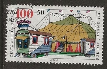Duitsland 269, circustent, Verzenden, BRD, Gestempeld