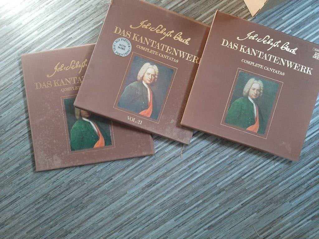 JS Bach –Das Kantatenwerk- 5x box Cantatas nrs 2-3-12-18-21, Ophalen, Gebruikt, Overige formaten, Overige typen