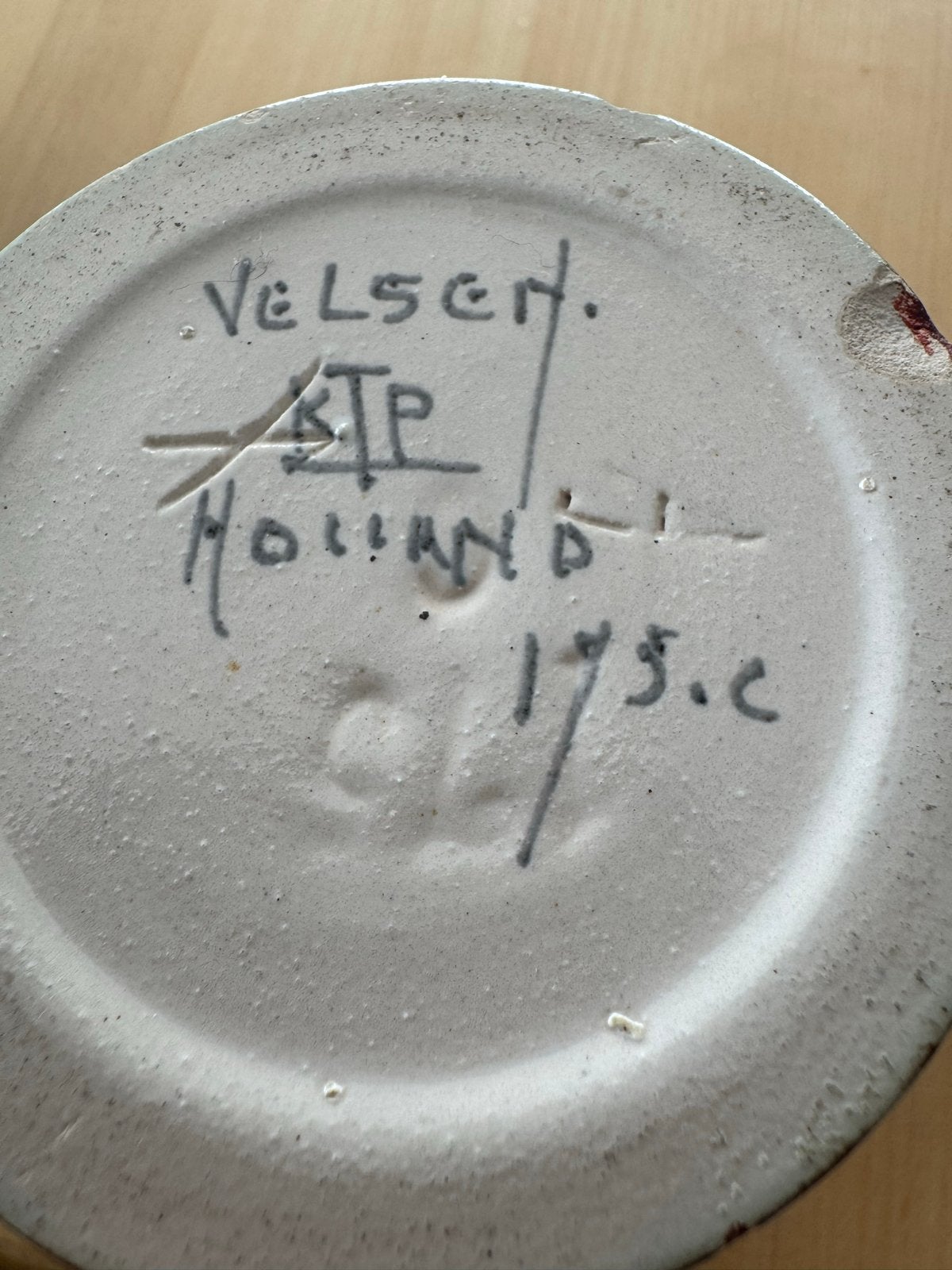 Vintage Velsen Holland Keramiek Vaas - Uniek Design, Antiek en Kunst, Ophalen of Verzenden