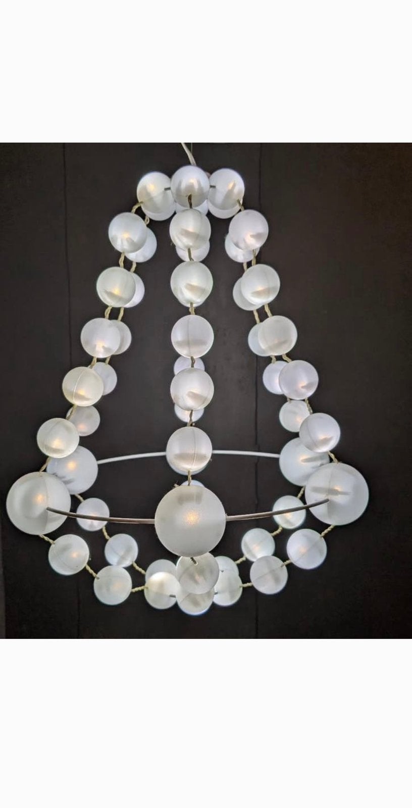 Ikea Glänsa Lysa bol kroonluchter lamp, Ophalen, Zo goed als nieuw