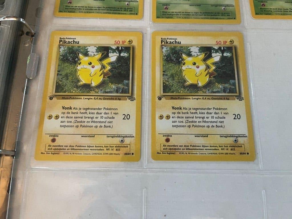 Pokémon kaarten 1999-2000 Fossil Jungle 1st Edition, Ophalen of Verzenden, Gebruikt, Meerdere kaarten, Foil