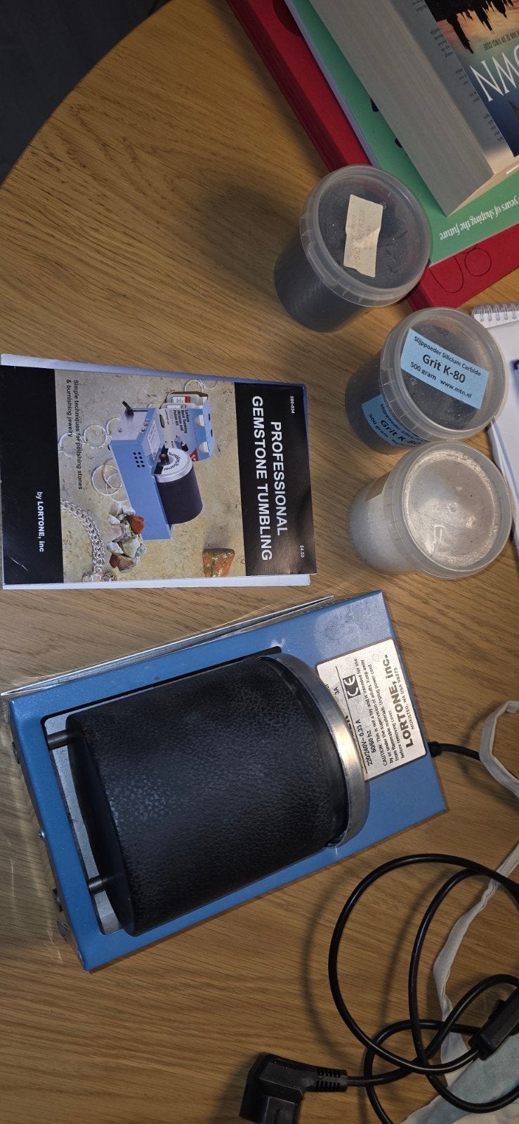 Lortone Trommelmachine met Slijppoeder en Boek, Ophalen of Verzenden, Zo goed als nieuw, Overige typen