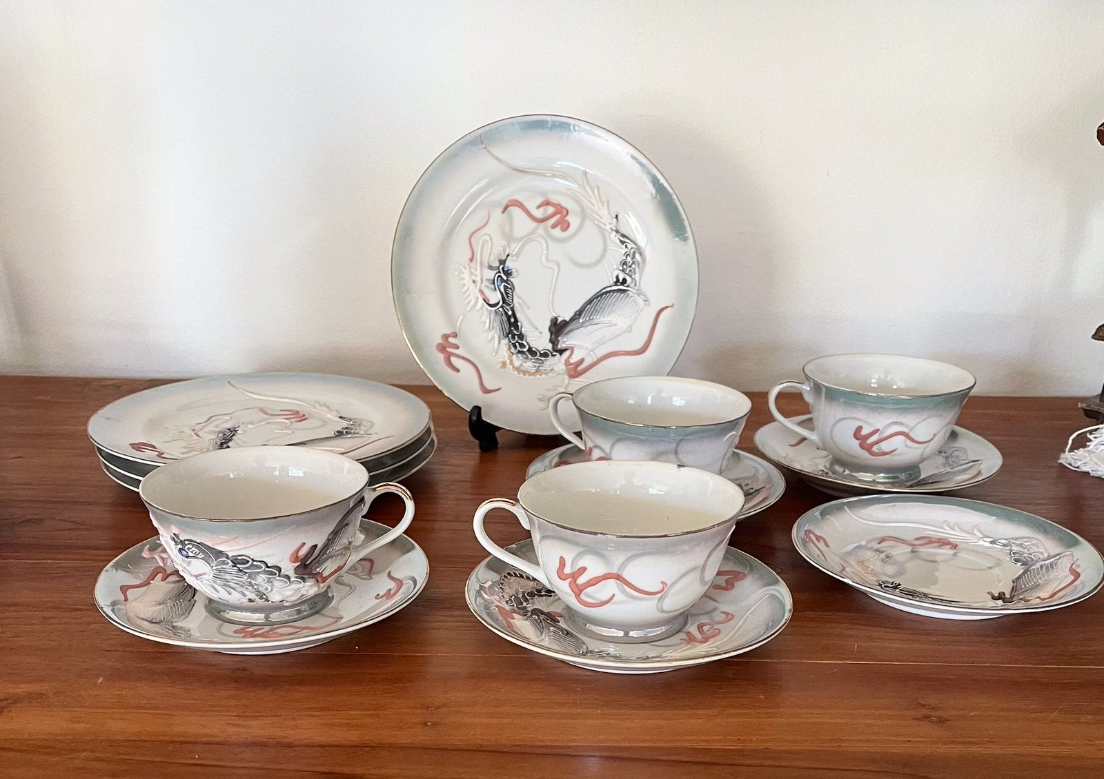 Vintage Japan dragon ware kopjes, Antiek en Kunst, Ophalen of Verzenden