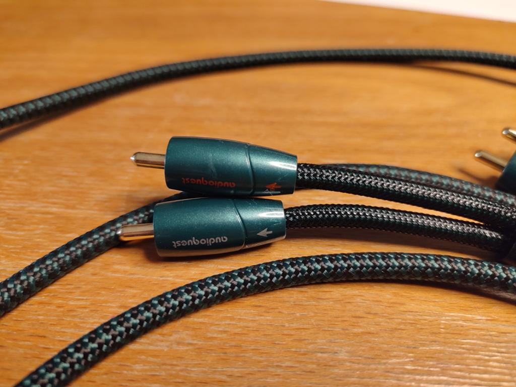 Audioquest Evergreen rca-rca, 1 meter, los of per 3, Ophalen of Verzenden, Zo goed als nieuw, Minder dan 2 meter, Interlink-kabel