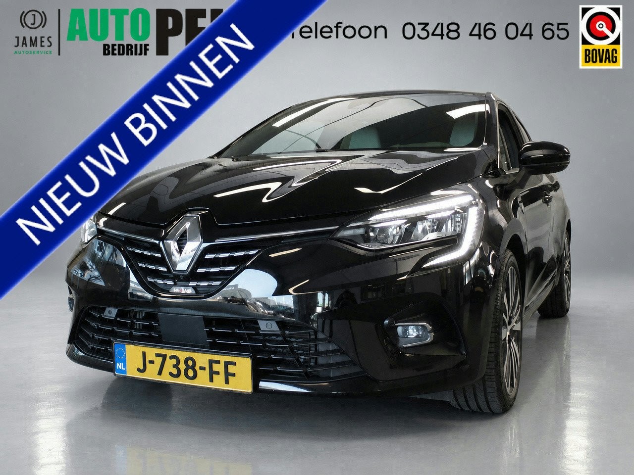 Renault Clio 1.3 TCe Initiale Paris automaat 130pk! Navigati, Auto's, Dealer onderhouden, Gebruikt, Euro 6, 4 cilinders