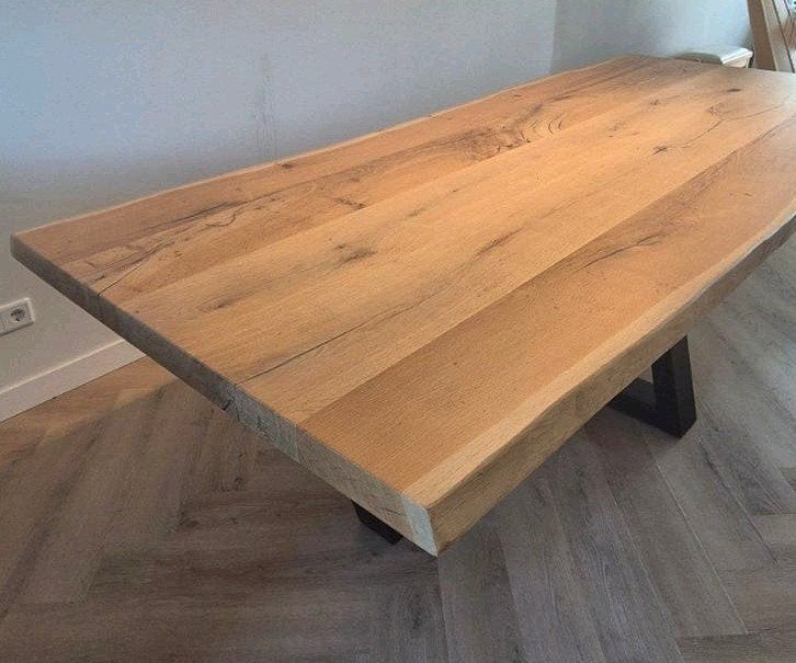 Zeer mooie kwalitatieve tafel van Zwaartafelen, Ophalen, 100 tot 150 cm, 200 cm of meer, Zo goed als nieuw