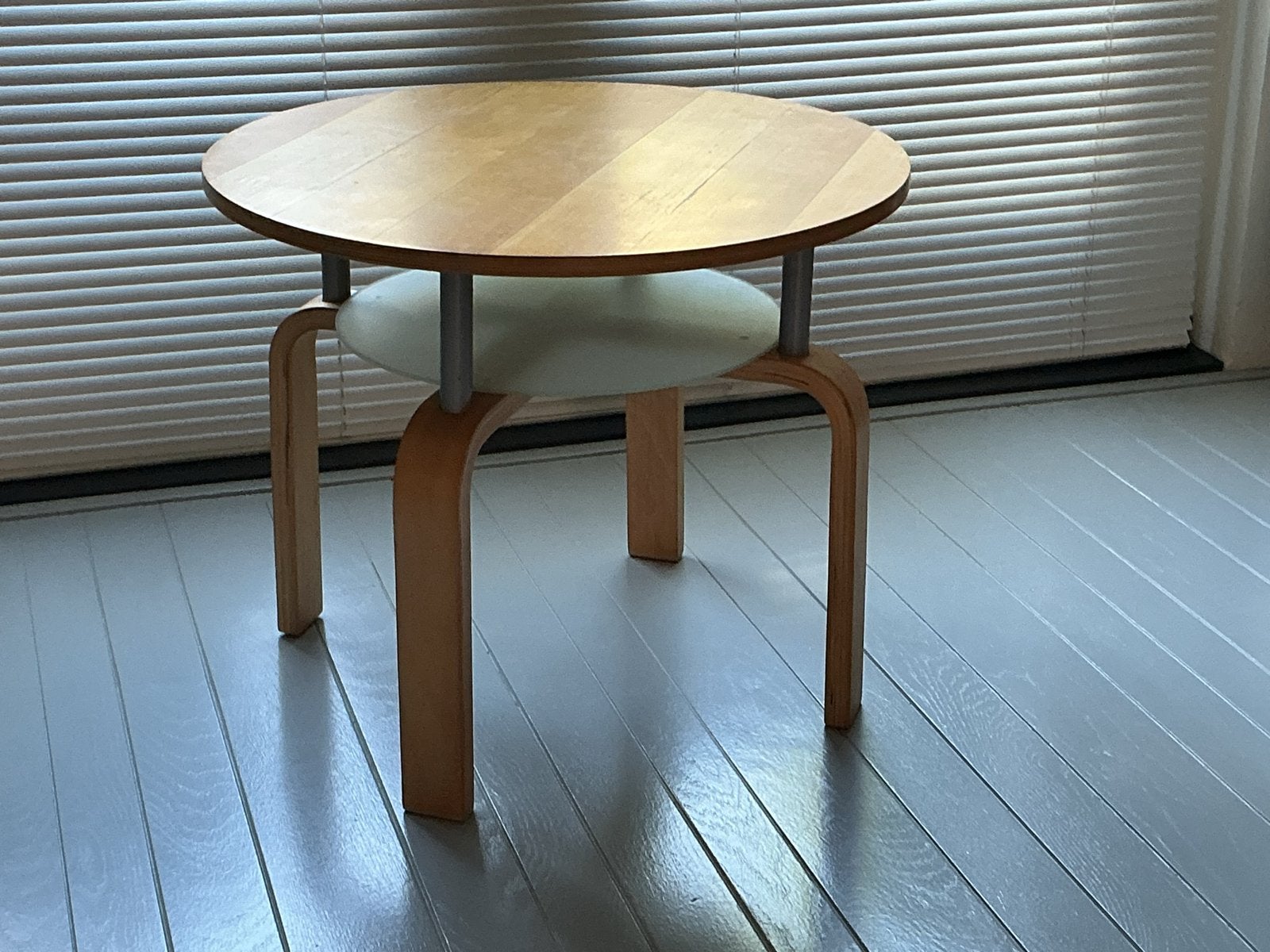 Vintage IKEA Alvar Aalto stijl koffietafel, Ophalen, Gebruikt, 50 tot 100 cm, Rond