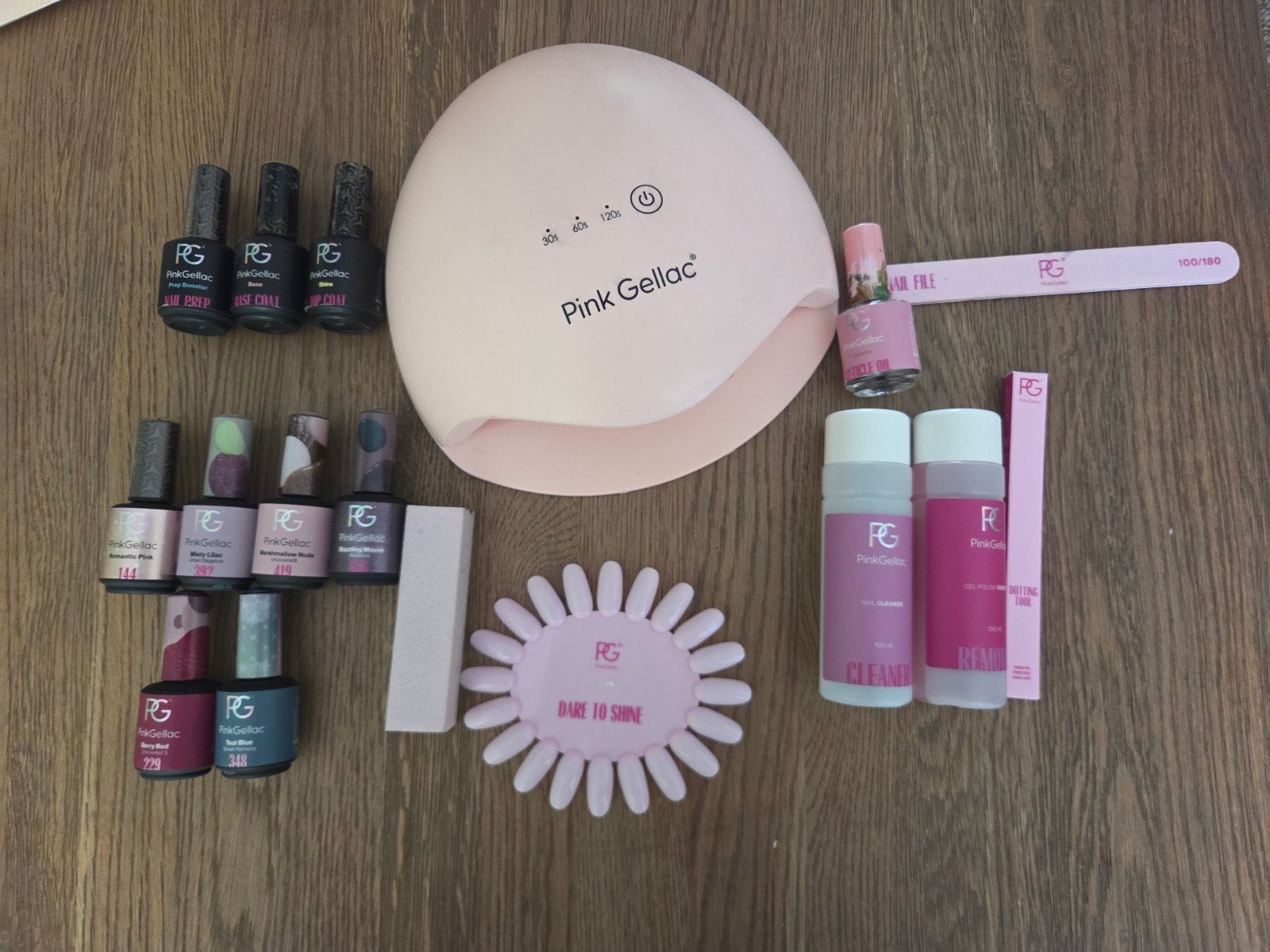 Complete Pink Gellac starterset – lamp + 6 kleuren 💅✨, Ophalen of Verzenden, Zo goed als nieuw, Overige typen
